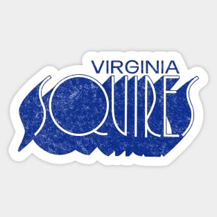 Defunct Virginia Squires ABA Basketball Sticker